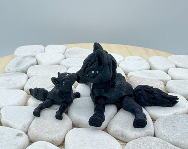 Tiny Horse mit Baby - Okke